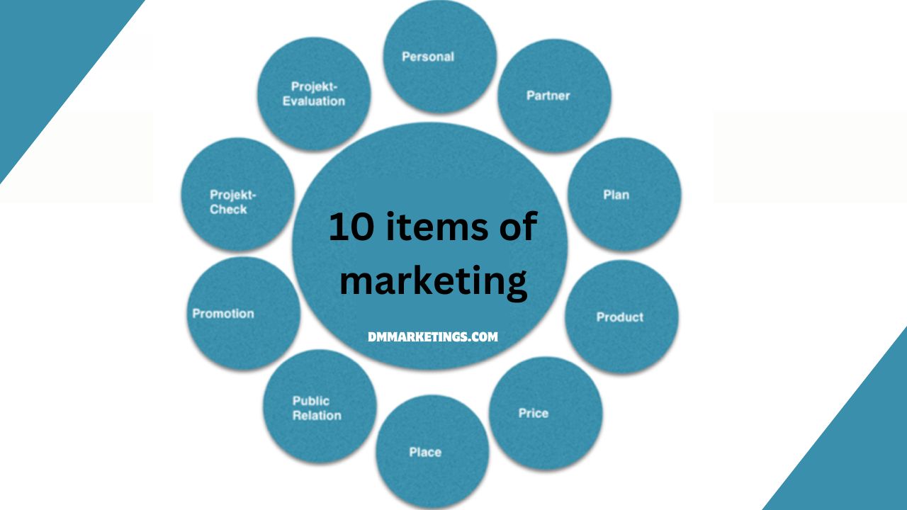 10 items of marketing